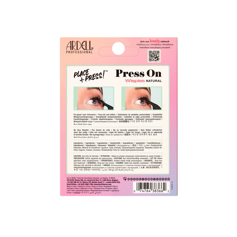 ARDELL - Press On Pre-Glued Underlash Extensions Wispies - 30 Pack