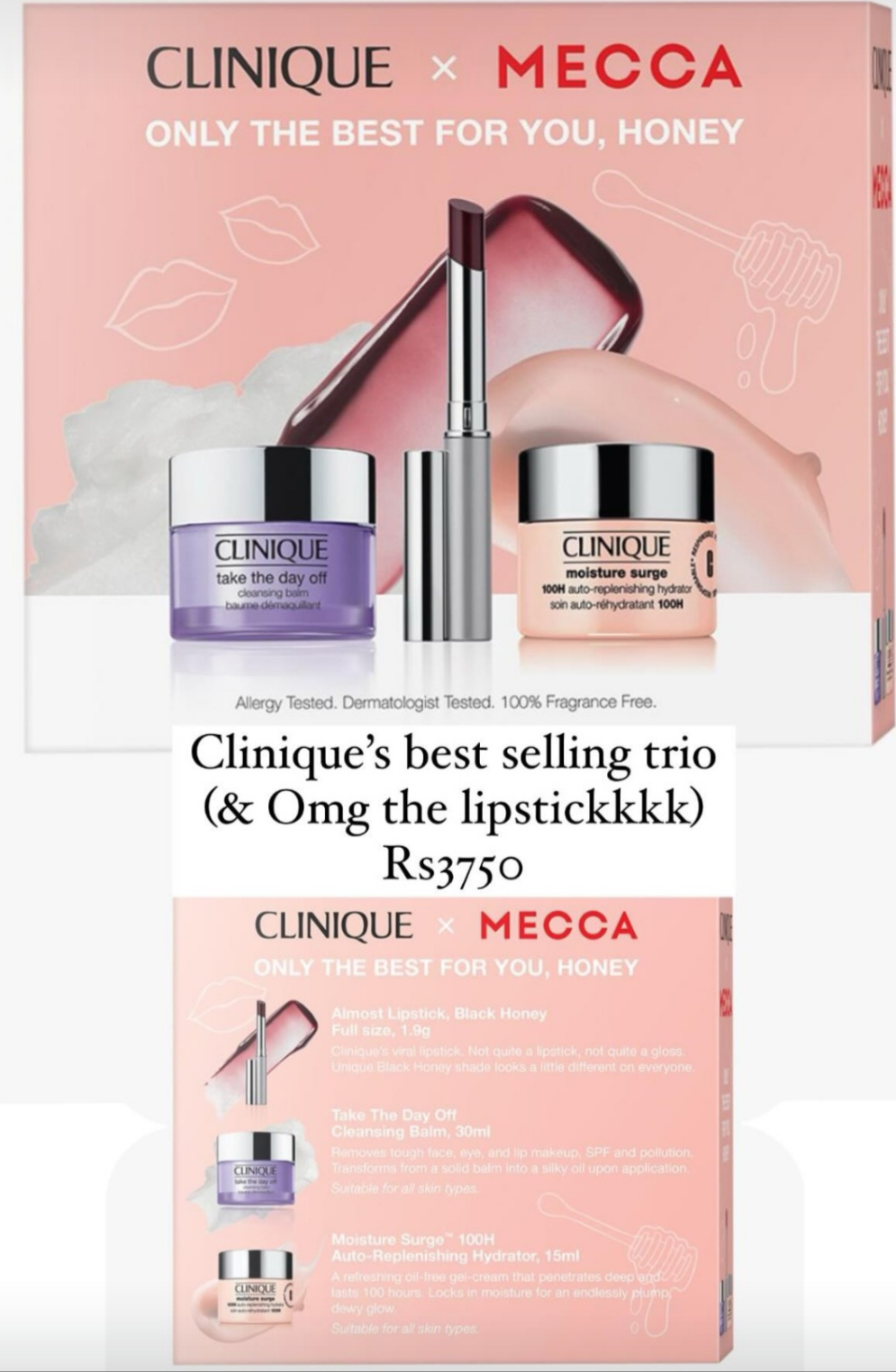 CLINIQUE × MECCA - ONLY THE BEST FOR YOU, HONEY