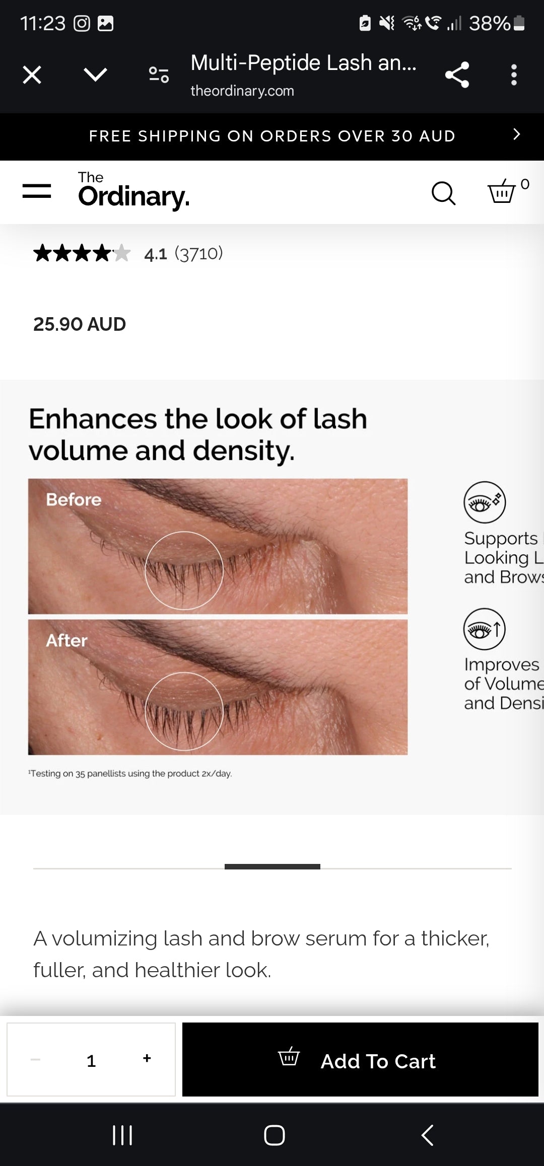 The Ordinary - Lash and Brow Serum