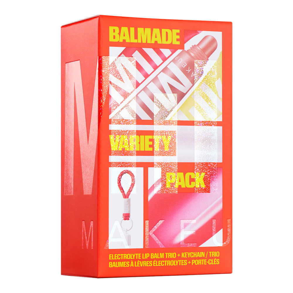 Milk Makeup - Balmade Variety Pack Electrolyte Lip Balm Trio + Keychain (Limited Edition)