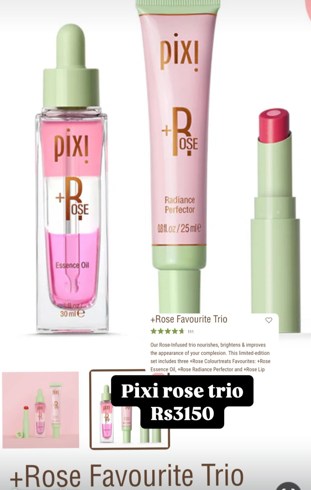 Pixi - Rose Trio