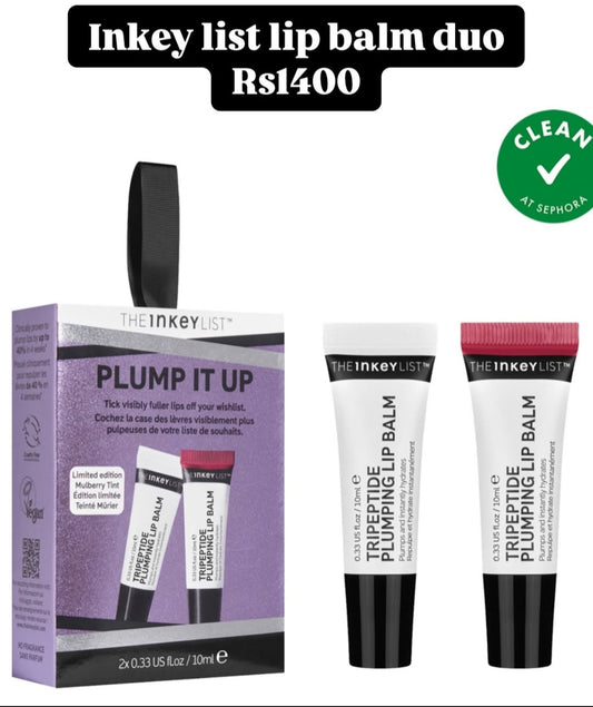 The Inkey List - "Plump it Up" Lip Balm Duo
