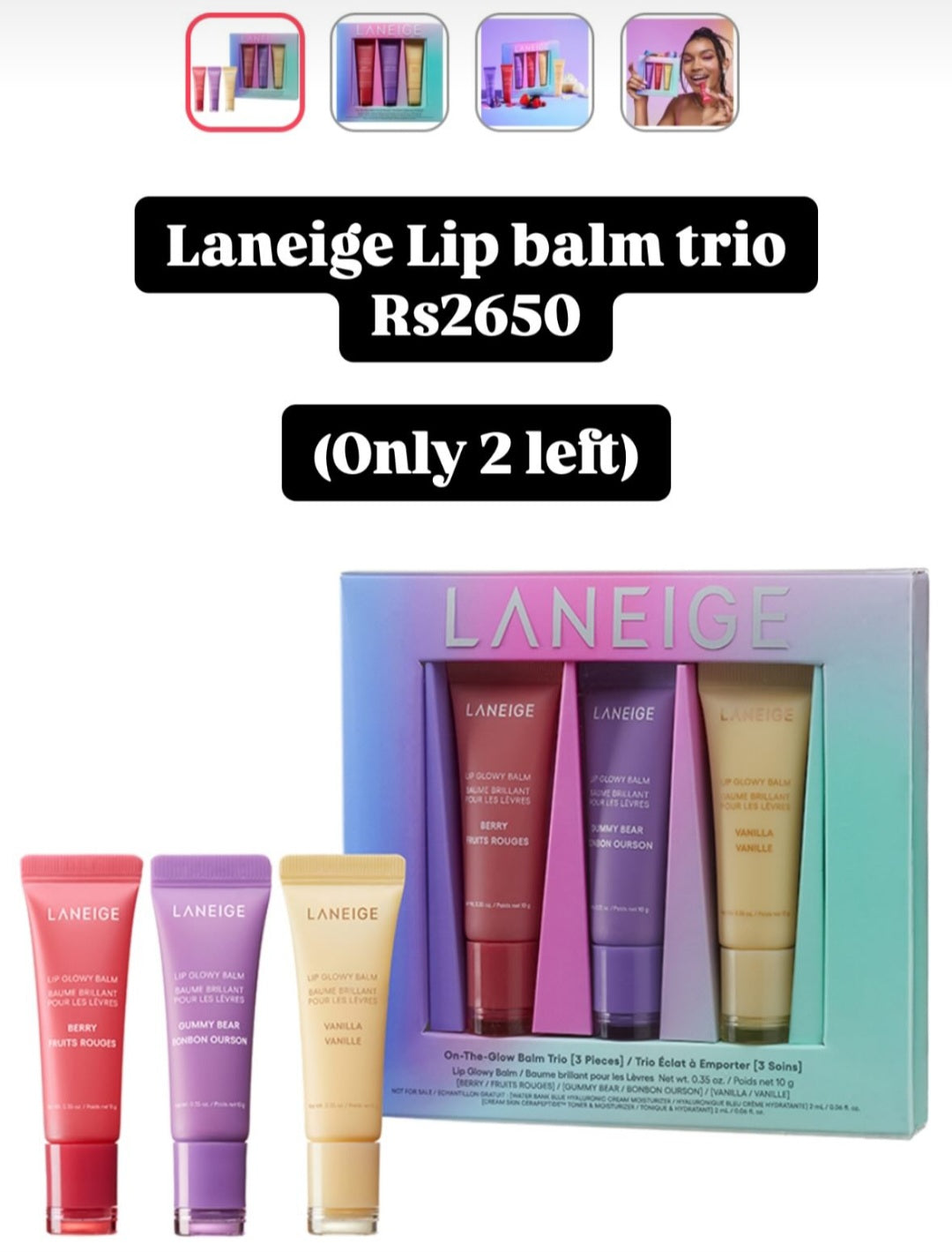 Laneige - Lip Balm Trio