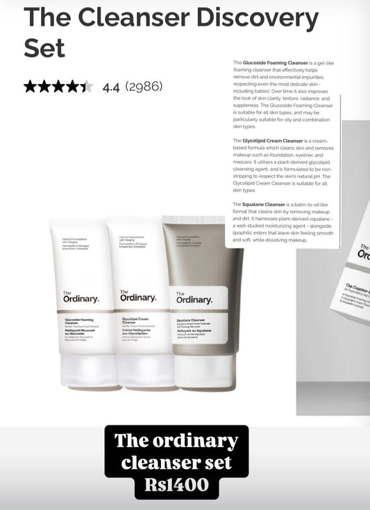 The Ordinary - Cleanser Discovery Set