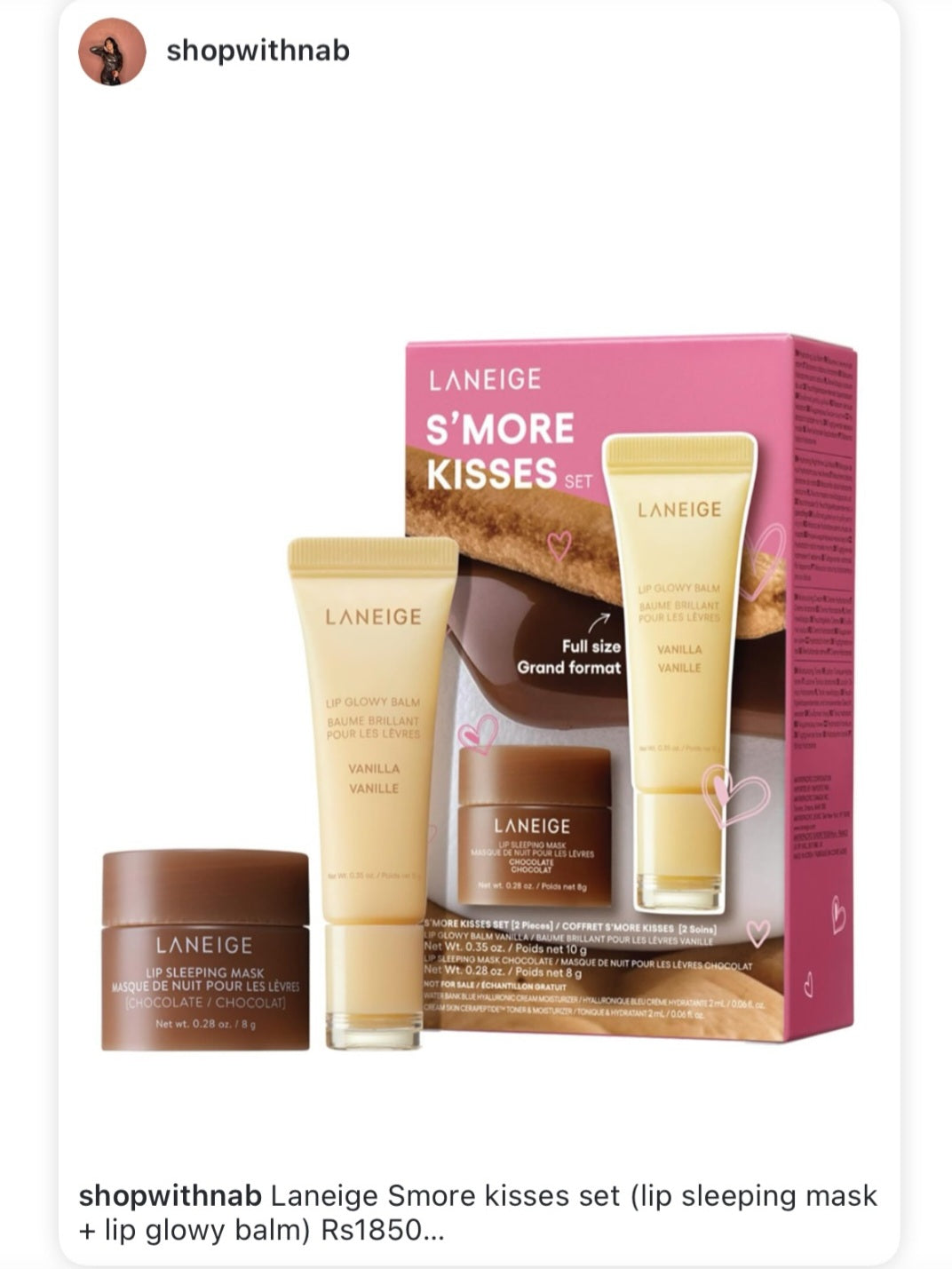 Laneige - Smore Kisses Set